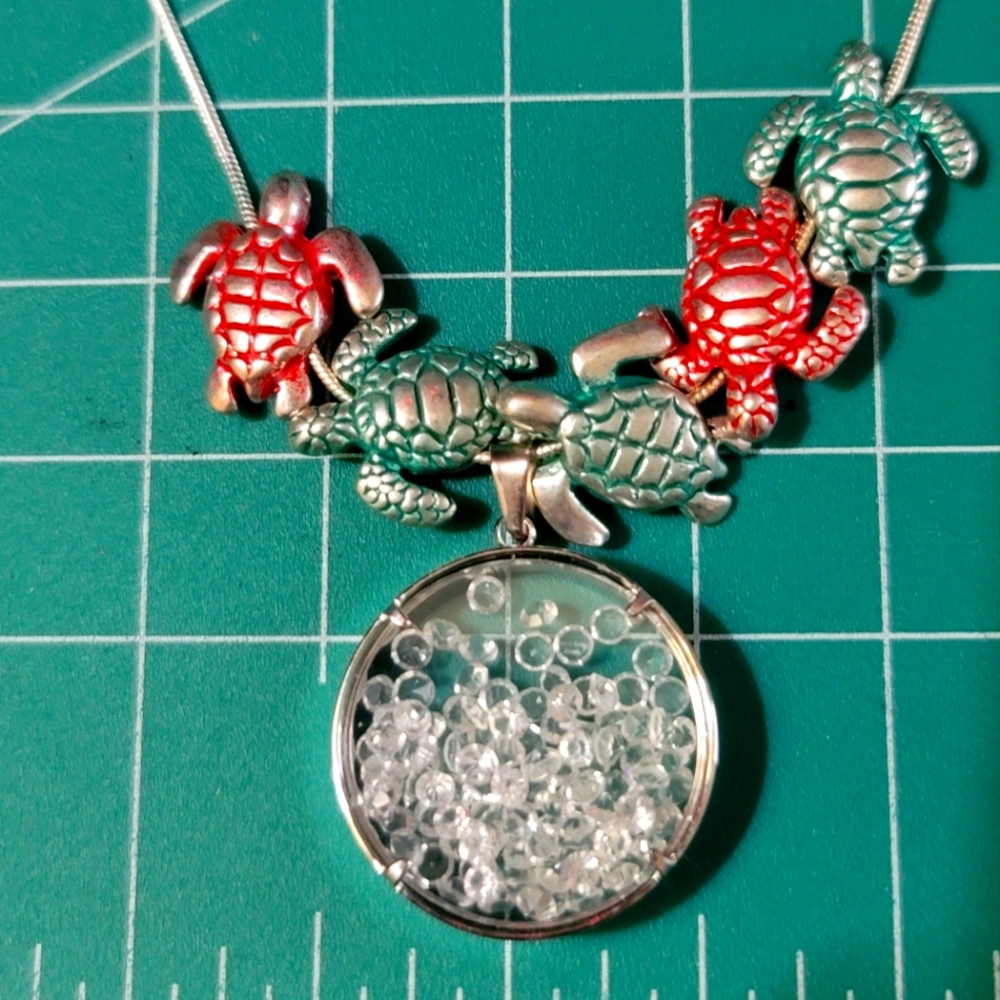 Turtle by the Sea Necklace